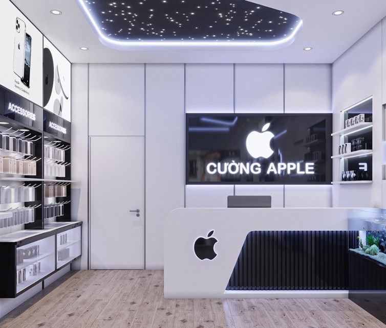 Thiết Kế – Thi Công Cửa Hàng Điện Thoại Phong Cách Công Nghệ Tech Store 