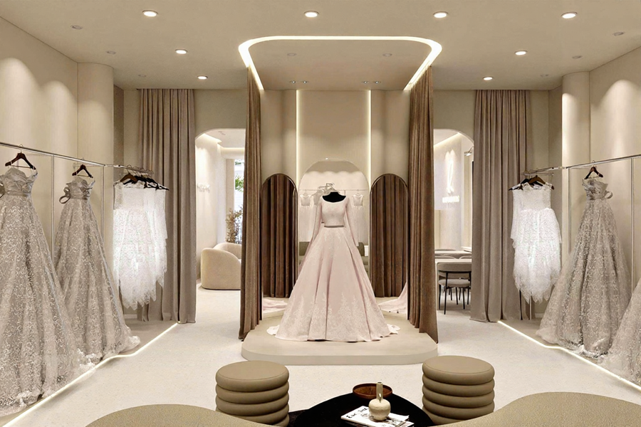 Thiết Kế Không Gian Trưng Bày Váy Cưới Tại Hà Nội | VPdecor